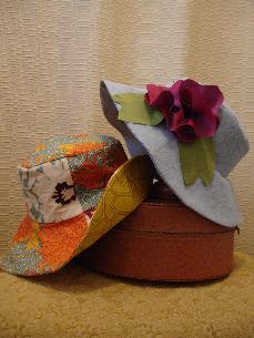 hats  sewingpattern  patchwork  embellishments  widebrim  gardenhat